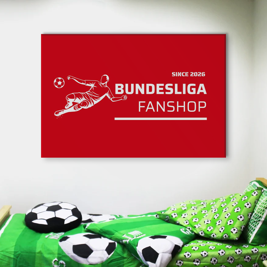 Bundesliga Fanshop Leinwandbild – Wanddekoration Wohnzimmer
