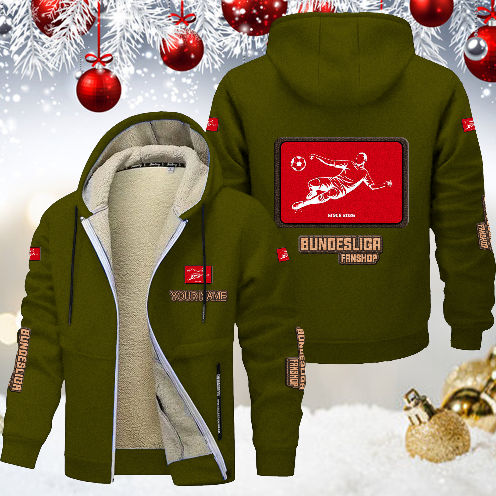 Bundesliga Fanshop Gefütterte Kapuzenjacke 9