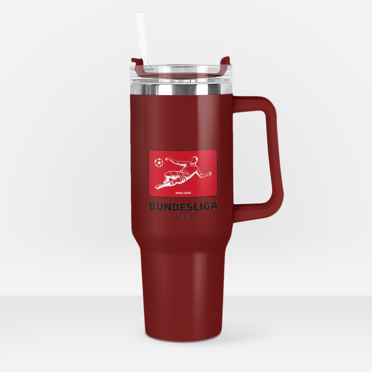 Bundesliga Fanshop Edelstahl Thermobecher – 40oz Trinkbecher mit Deckel